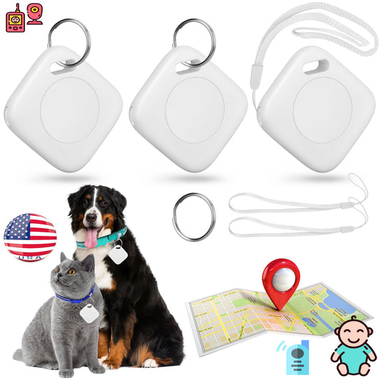 Anti-Loss Bluetooth Tracker - Replaceable Battery and 250 ft Bluetooth Range,Smart Mini GPS Locator Children's Pet Tracker Vehicle Locator